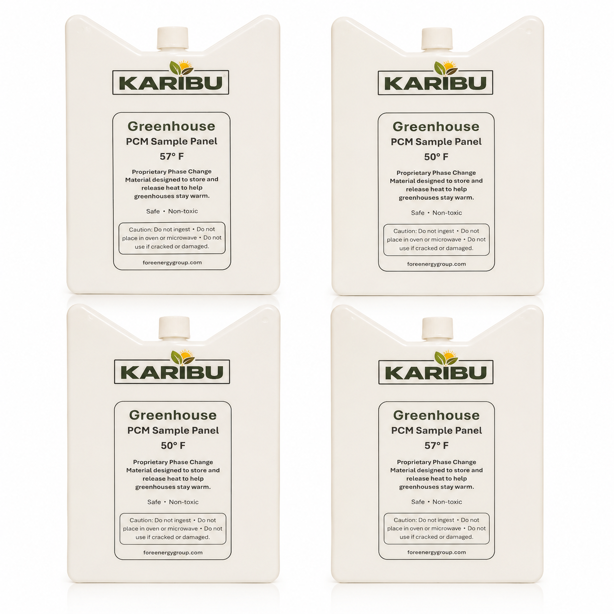 Karibu Greenhouse PCM Sample Panel Kit (4 panels)